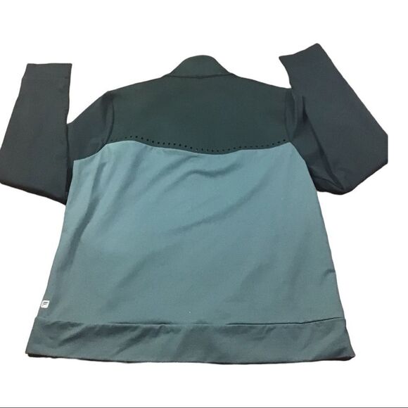 Fabletics Cleo Green Full Zip Front Perforated Jacket Women's Size XL - Picture 8 of 11